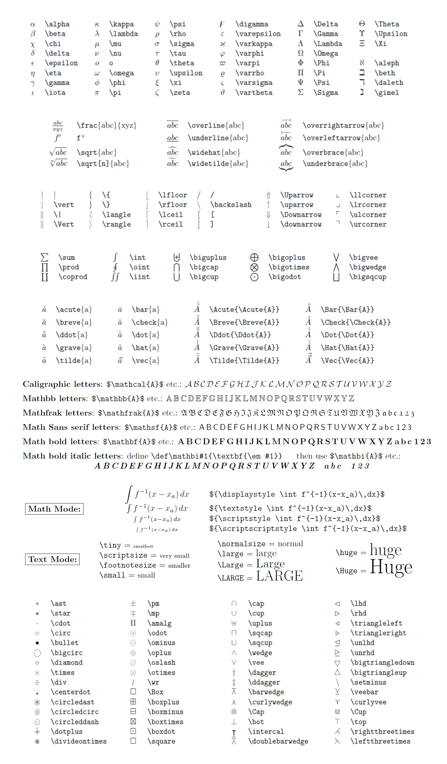symbole plus petit ou égal latex